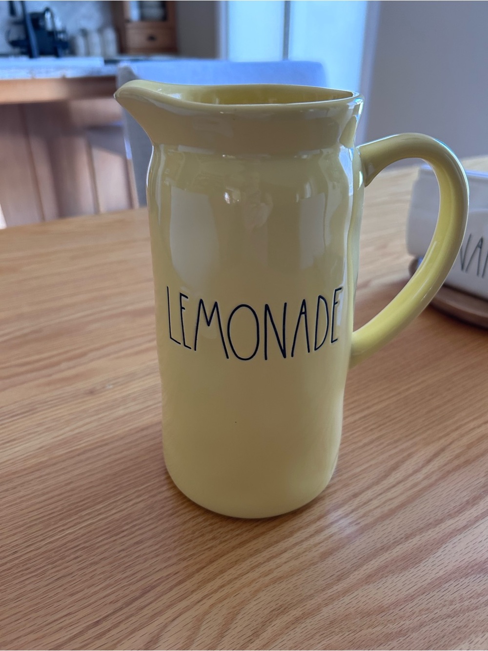 Rae Dunn Yellow 'LEMONADE' Ceramic Pitcher